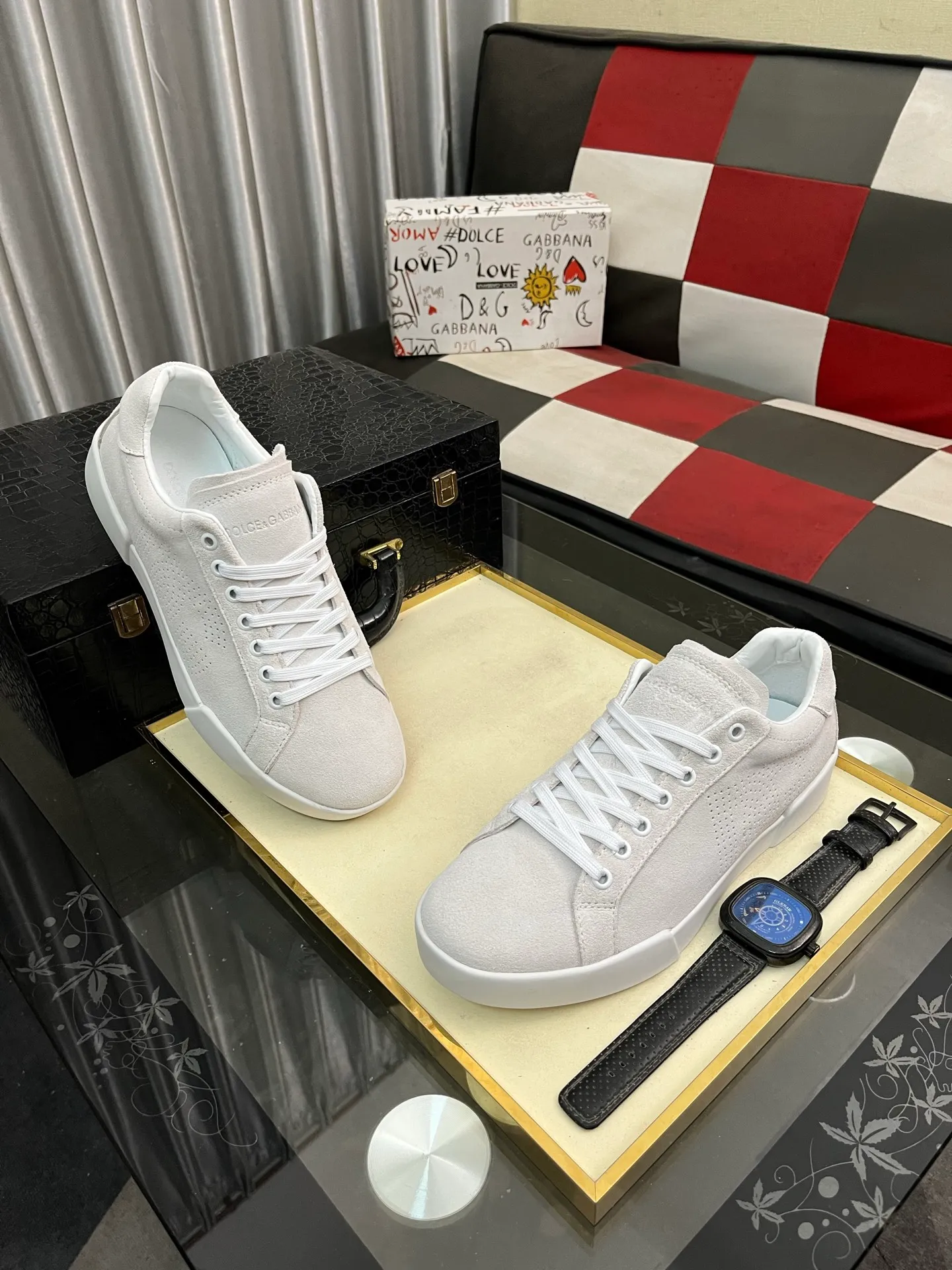 Men's shoes 💰420⌚️⌚️【Dg～】Men's casual shoes 2025z cabinet sales simultaneously 🔶Size: 35-46#️⃣ 🔷1 color🔜The upper is made of multi-material splicing ➕Genuine leather lining, comfortable and breathable, sole: original comfortable and wear-resistant outsole, ⚠️real thing📱photographed🎬real thing is better📢📢📢